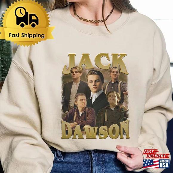 Tops - Jack Dawson Retro 90S Shirt Titanic Homage Movie Classic Sweatshirt